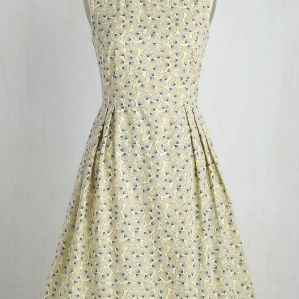 Circus fan print dress